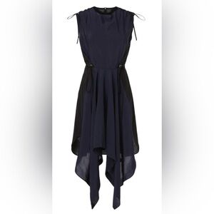 Elegant Navy Sleeveless Dress